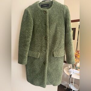 Zara Green Teddy Jacket